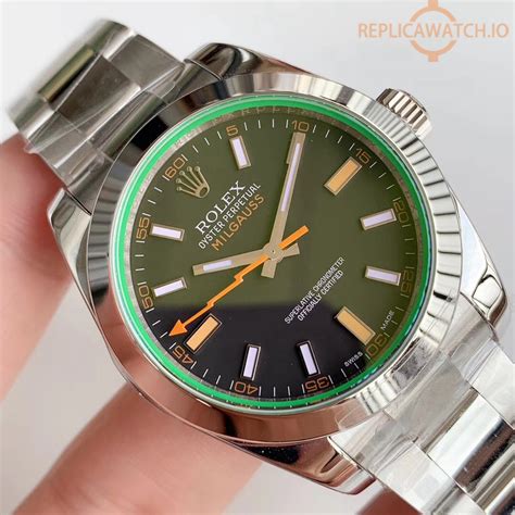 black rolex milgauss replica|rolex milgauss 116400 white dial.